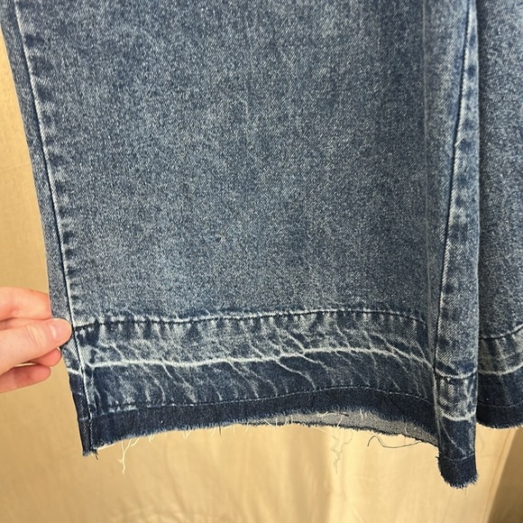 Two-Tone Denim and Green Wide-Leg Pants - Madonna & CO - Picture 5 of 7